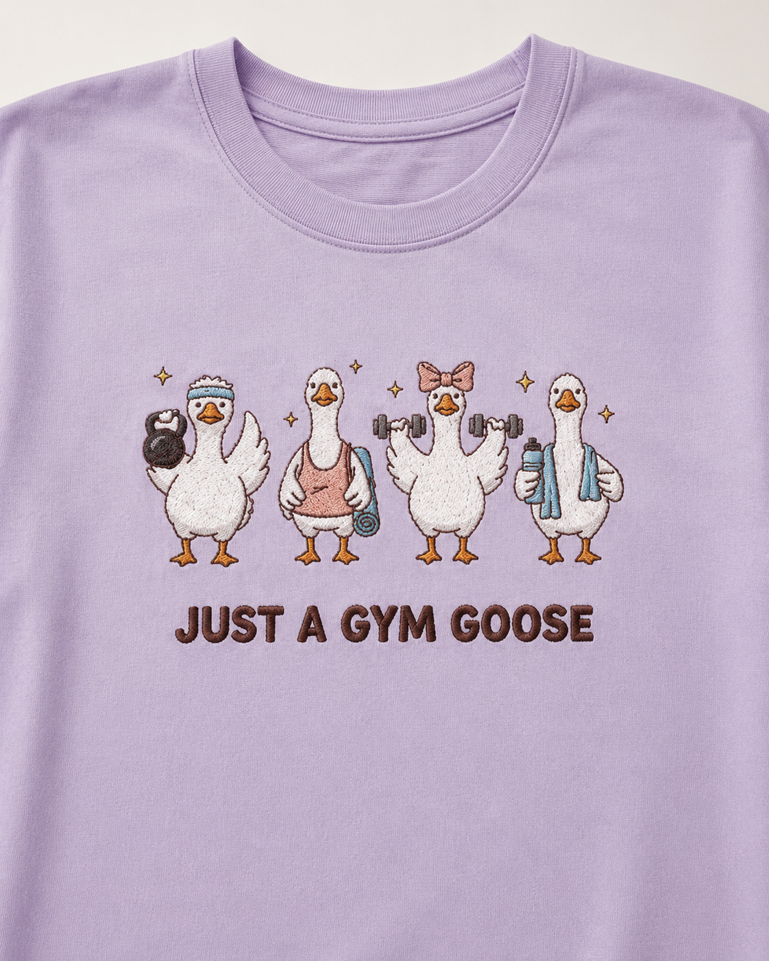 Gym Goose Embroidery Oversize