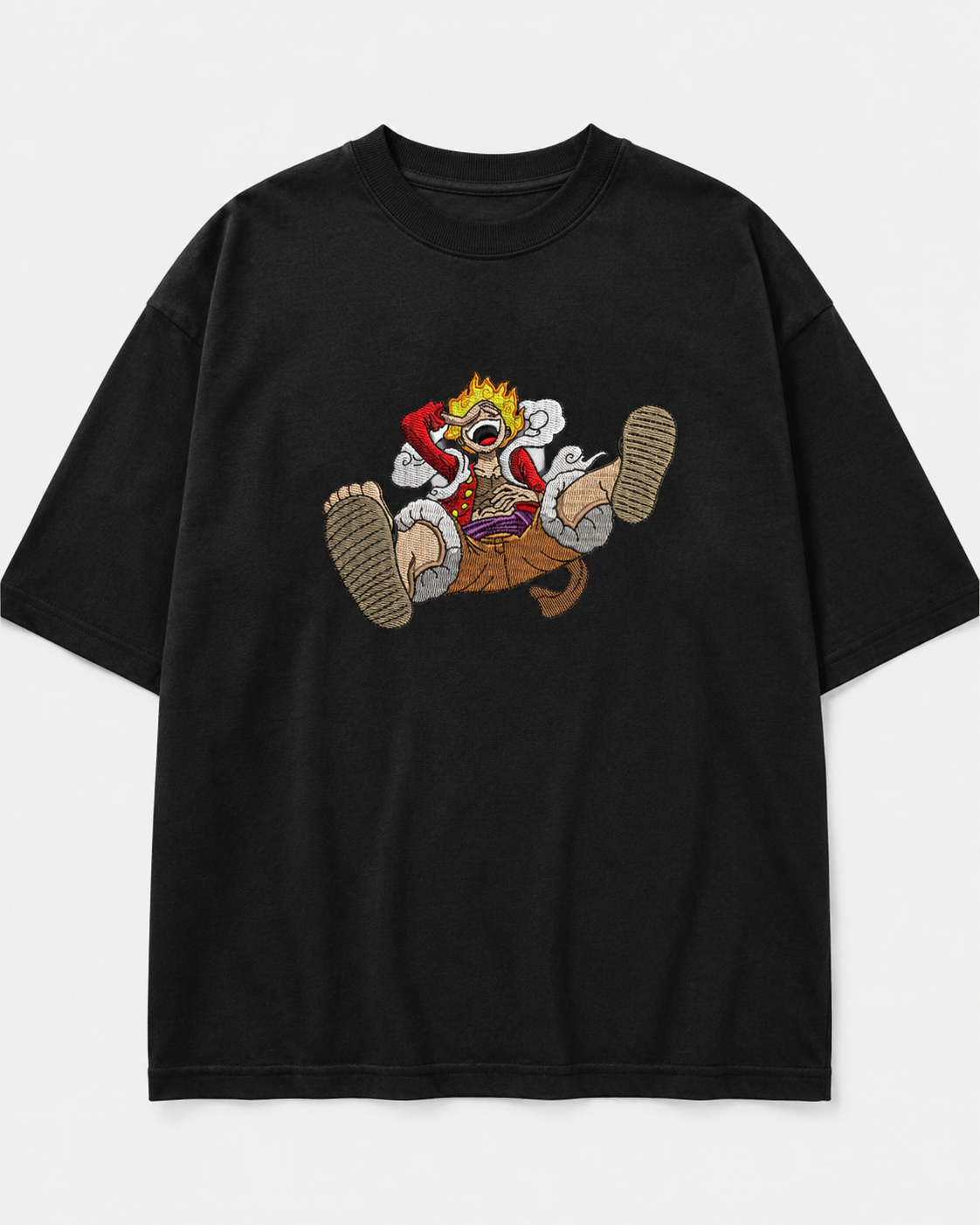 MonkeyDiLuffy Embroidery Anime Oversize
