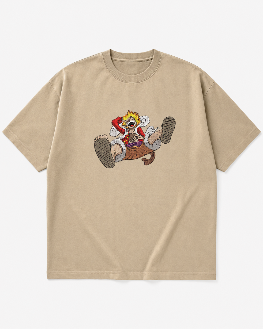 MonkeyDiLuffy Embroidery Anime Oversize