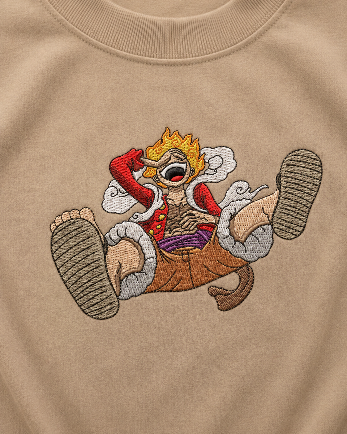 MonkeyDiLuffy Embroidery Anime Oversize