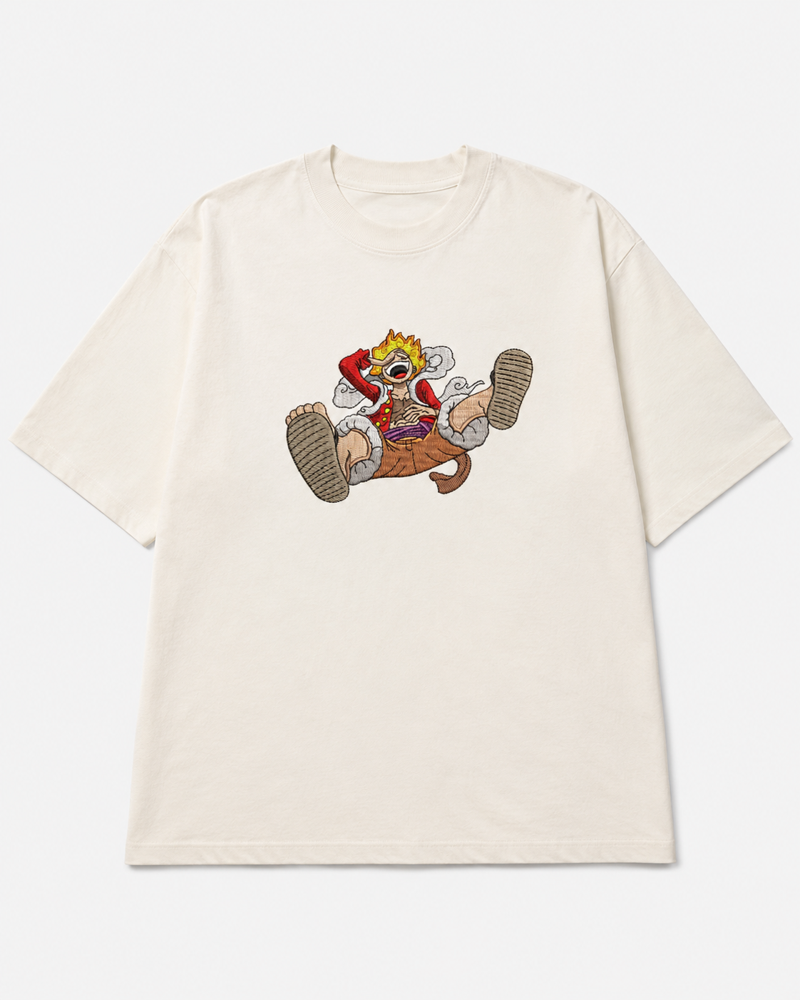 MonkeyDiLuffy Embroidery Anime Oversize