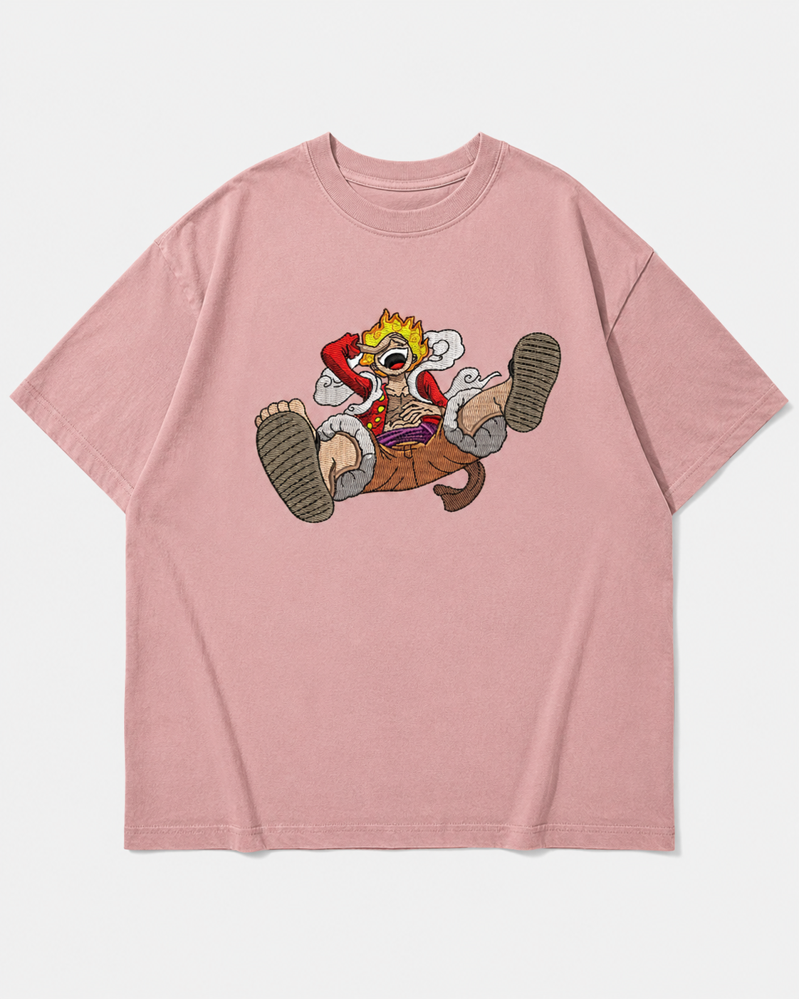 MonkeyDiLuffy Embroidery Anime Oversize