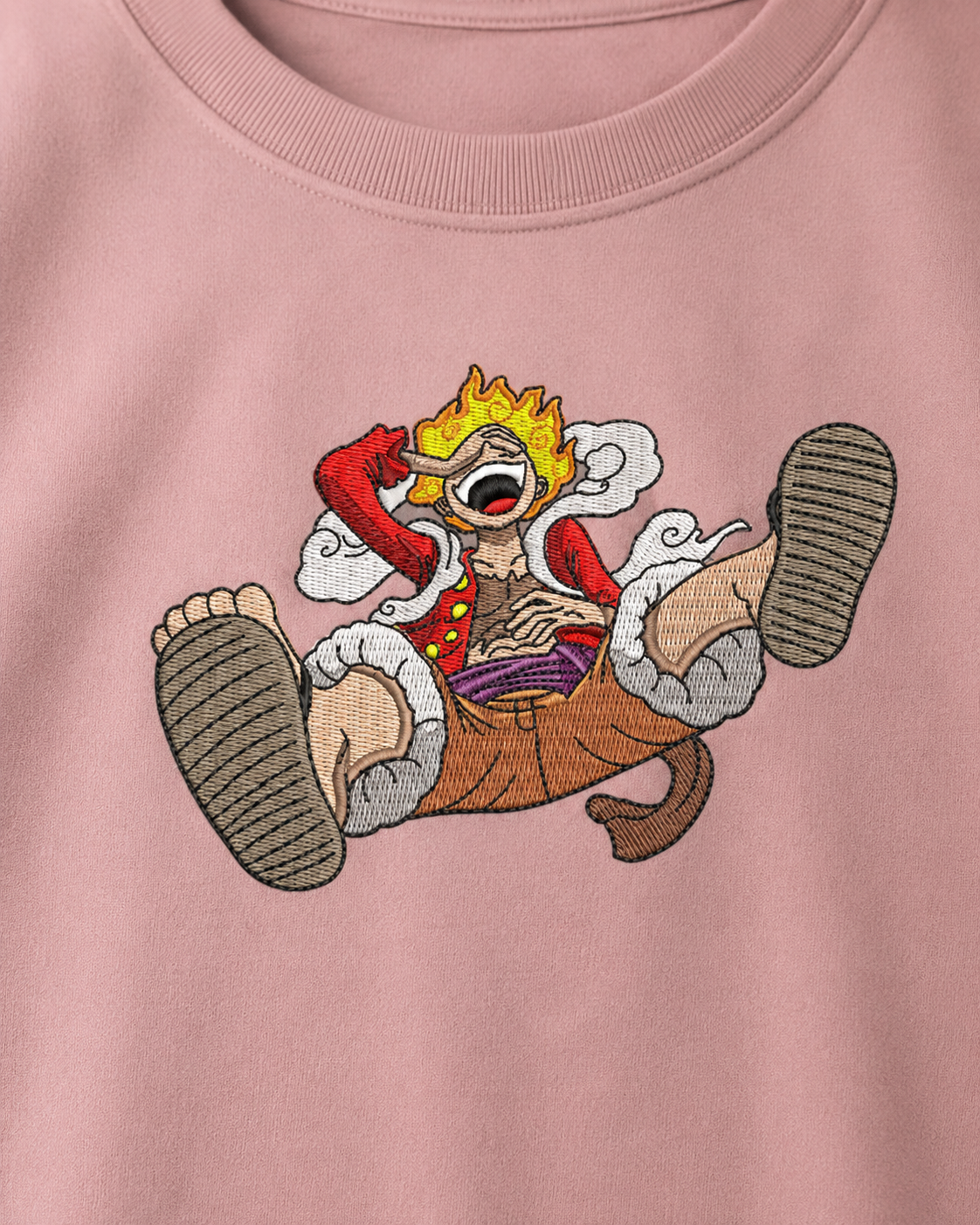 MonkeyDiLuffy Embroidery Anime Oversize