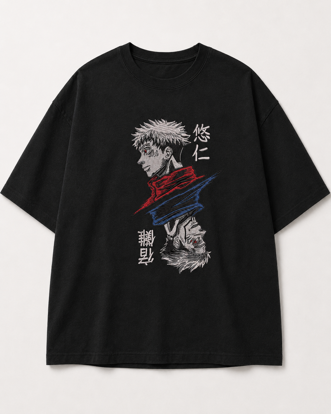Itadori-Sukuna Embroidery Anime Oversize