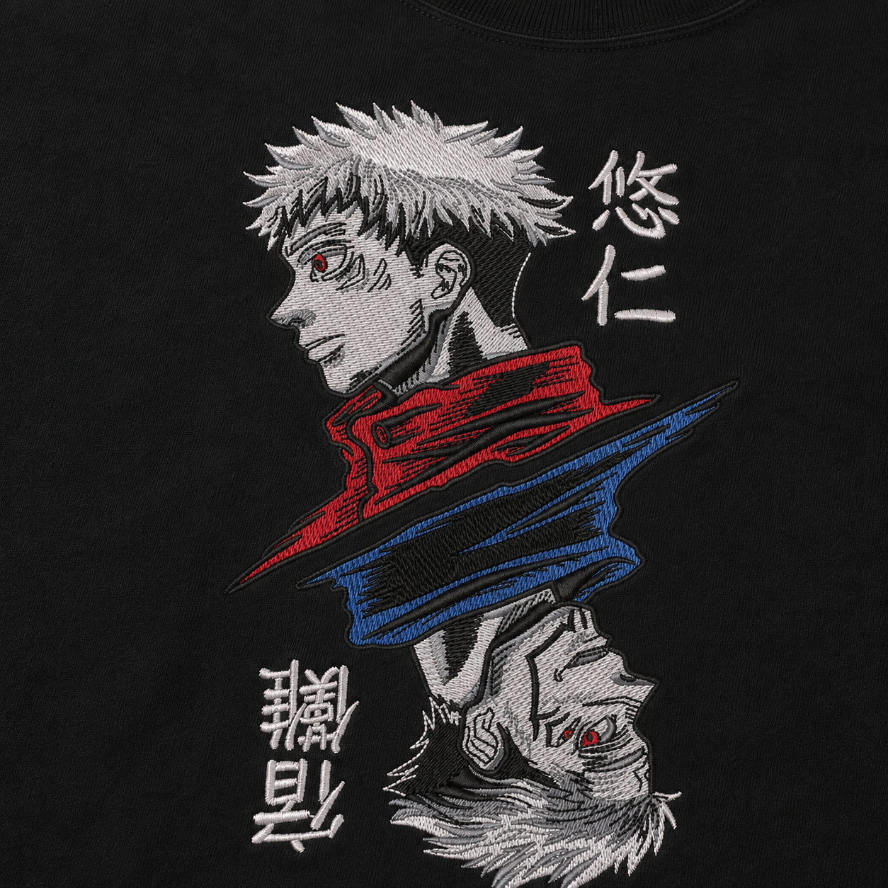 Itadori-Sukuna Embroidery Anime Oversize