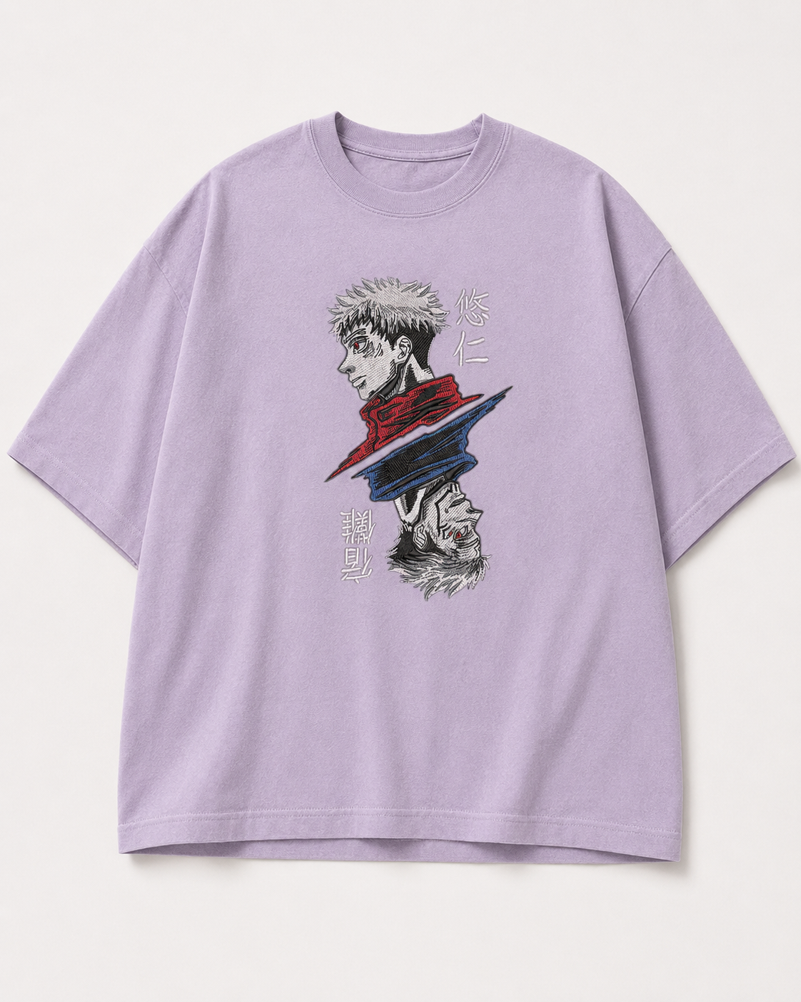 Itadori-Sukuna Embroidery Anime Oversize