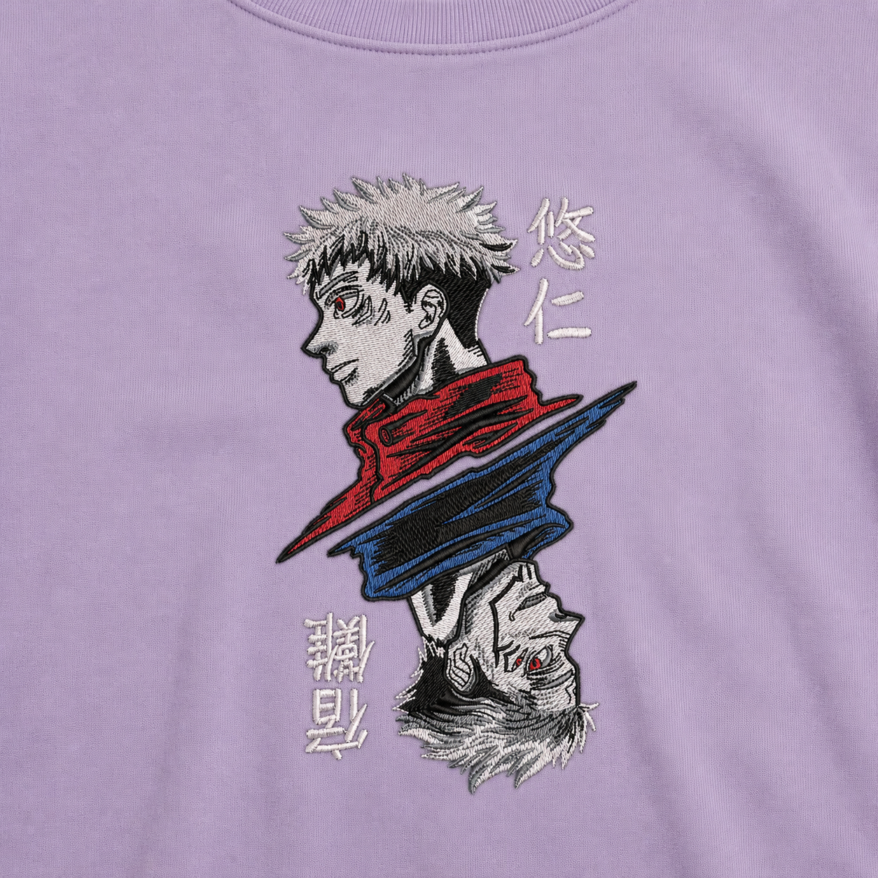 Itadori-Sukuna Embroidery Anime Oversize