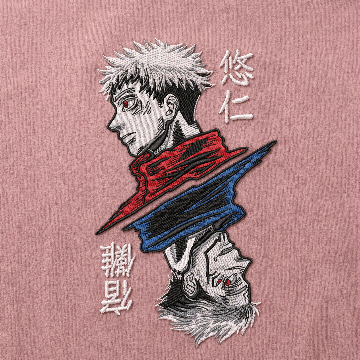 Itadori-Sukuna Embroidery Anime Oversize