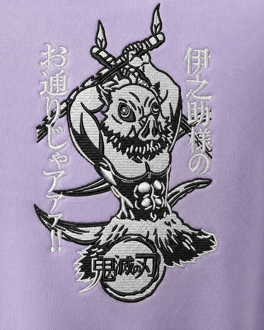 Inosuke Embroidery Anime Oversize