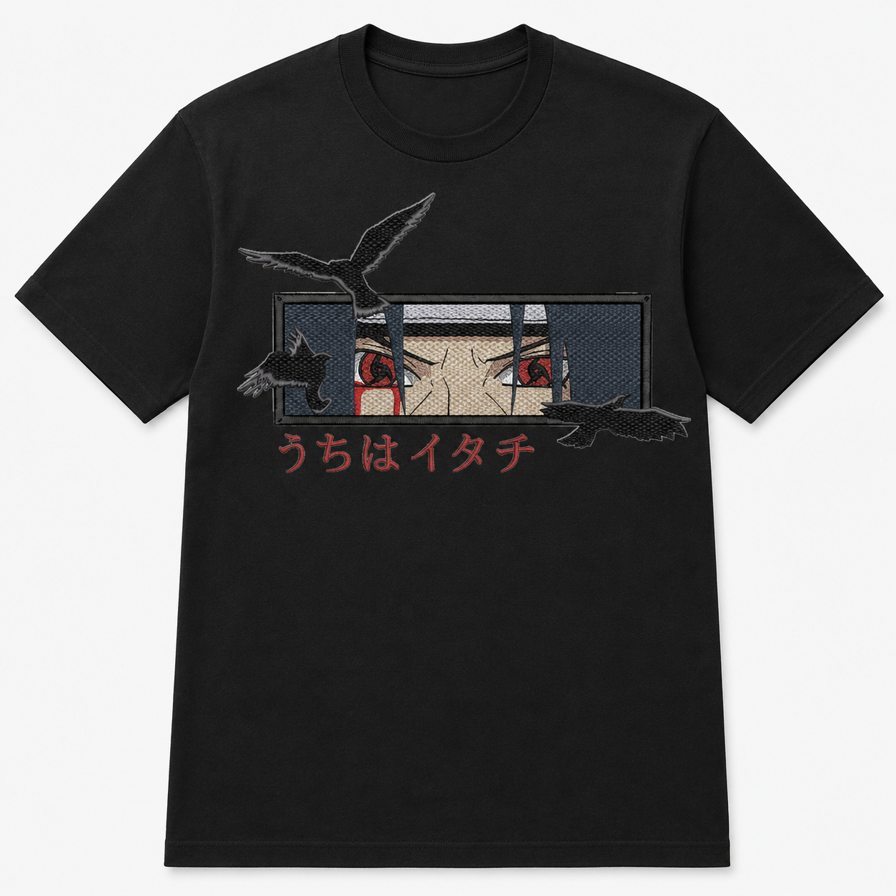 Itachi Eyes Embroidery Anime Oversize