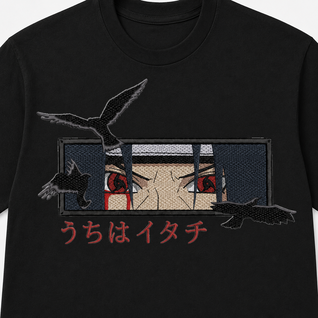 Itachi Eyes Embroidery Anime Oversize