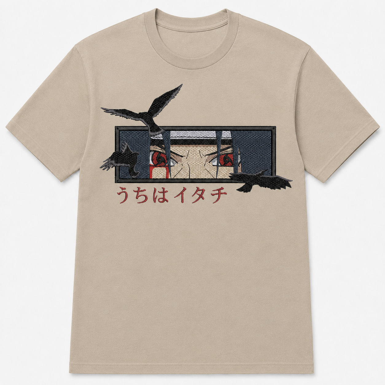 Itachi Eyes Embroidery Anime Oversize