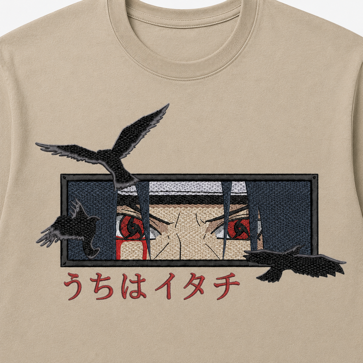 Itachi Eyes Embroidery Anime Oversize
