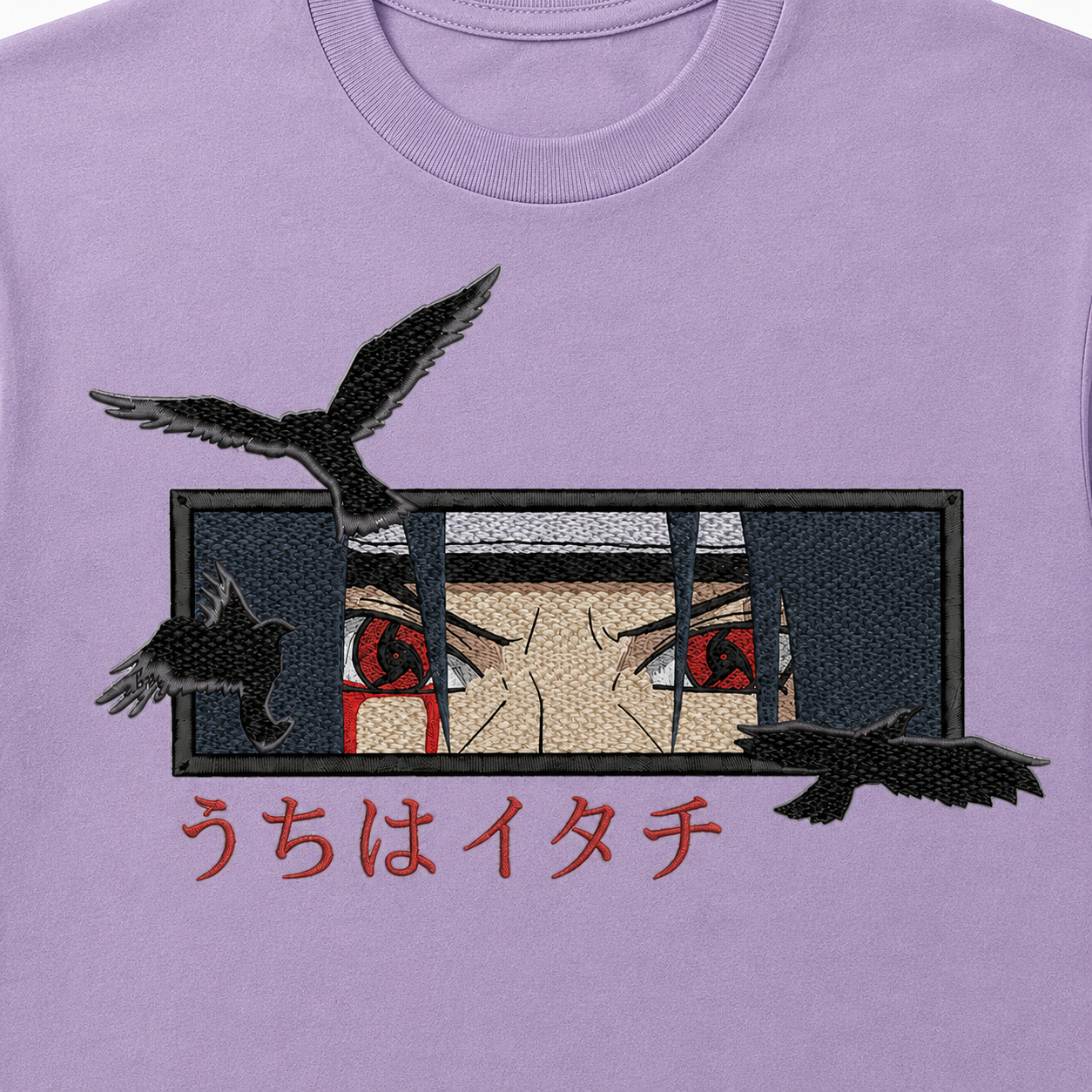 Itachi Eyes Embroidery Anime Oversize