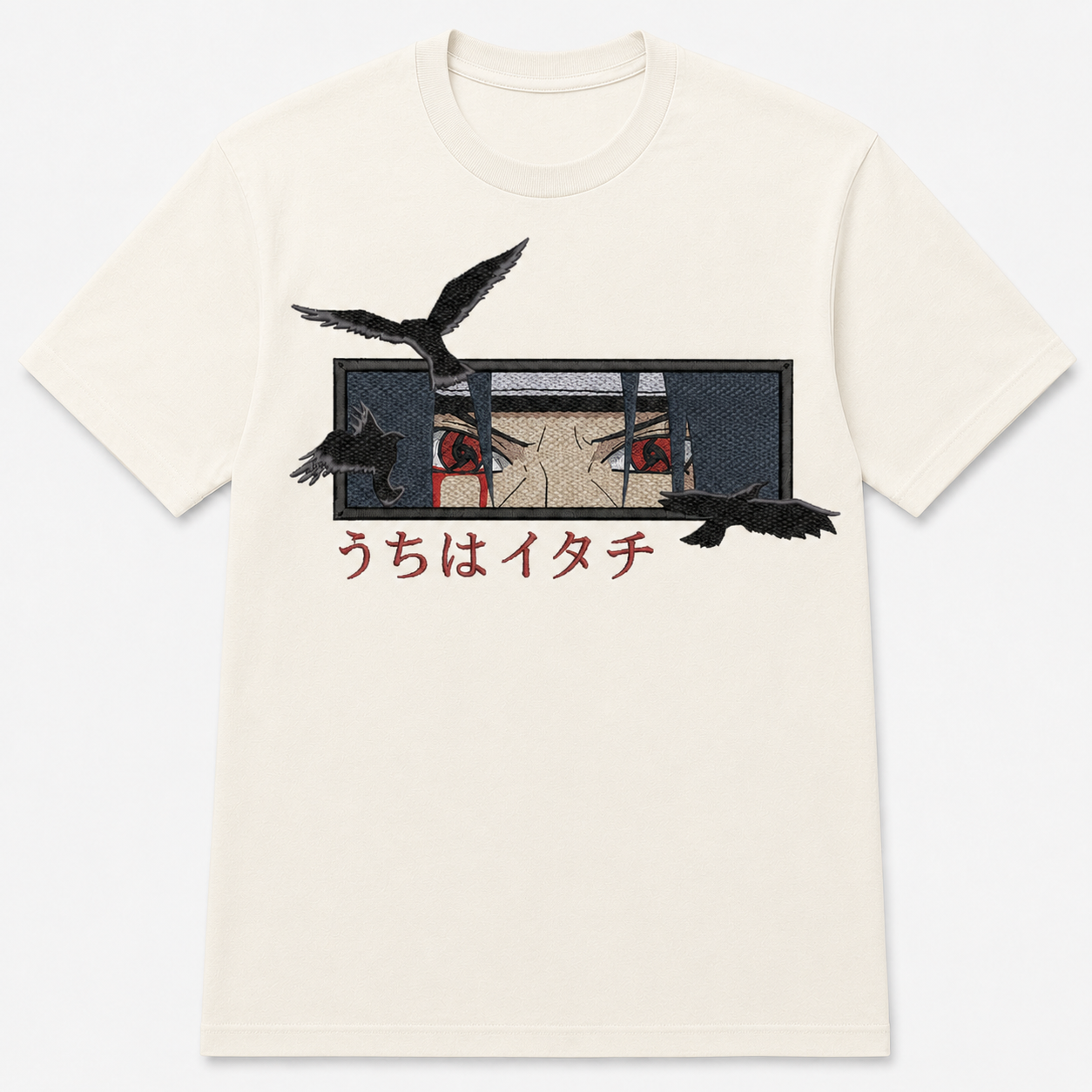 Itachi Eyes Embroidery Anime Oversize