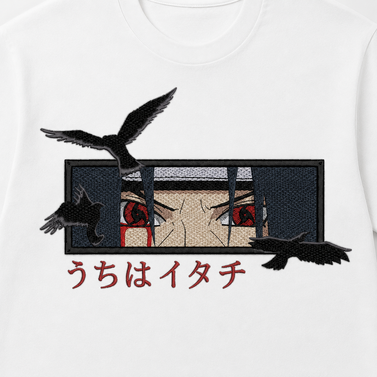 Itachi Eyes Embroidery Anime Oversize