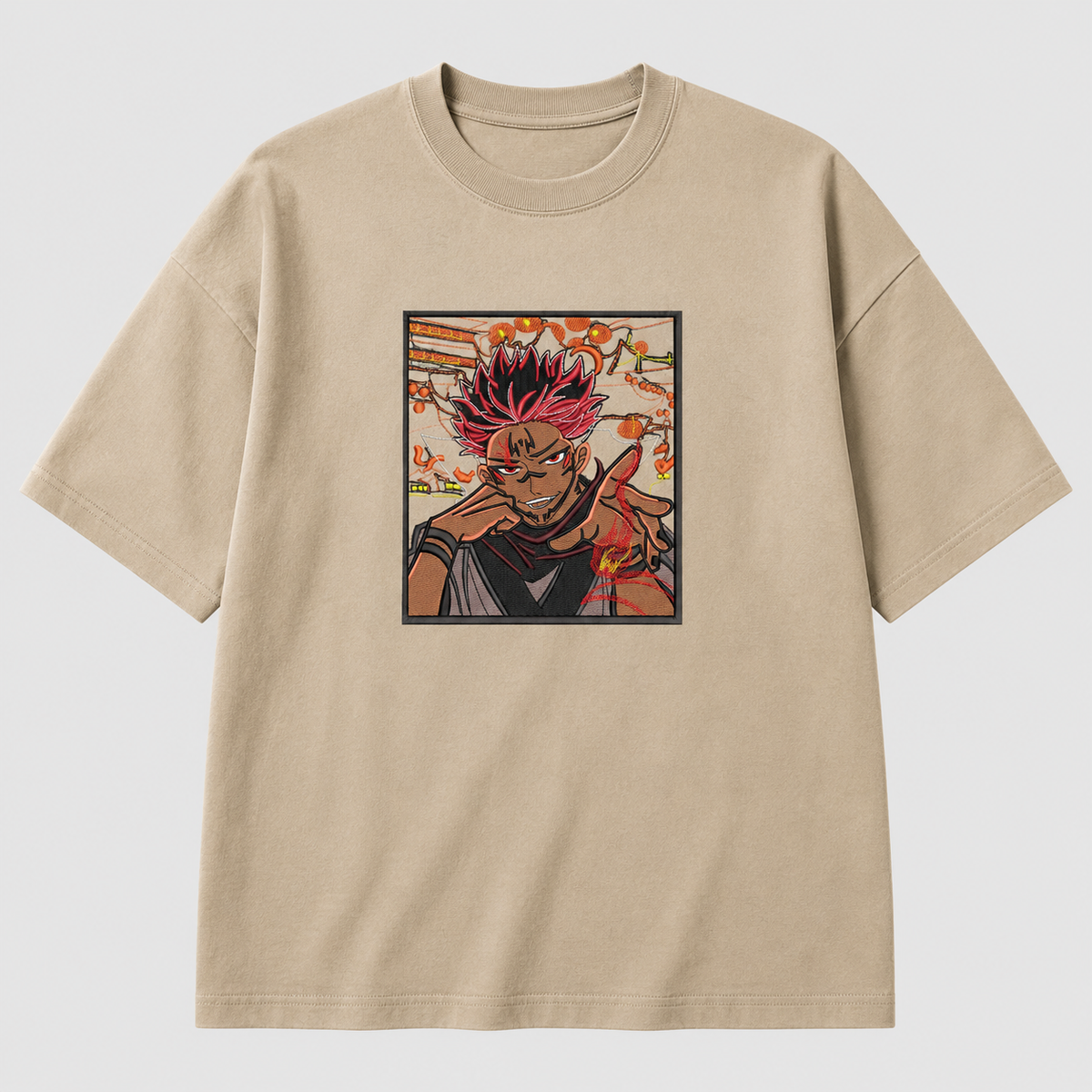 Sukuna  embroidery T-shirt