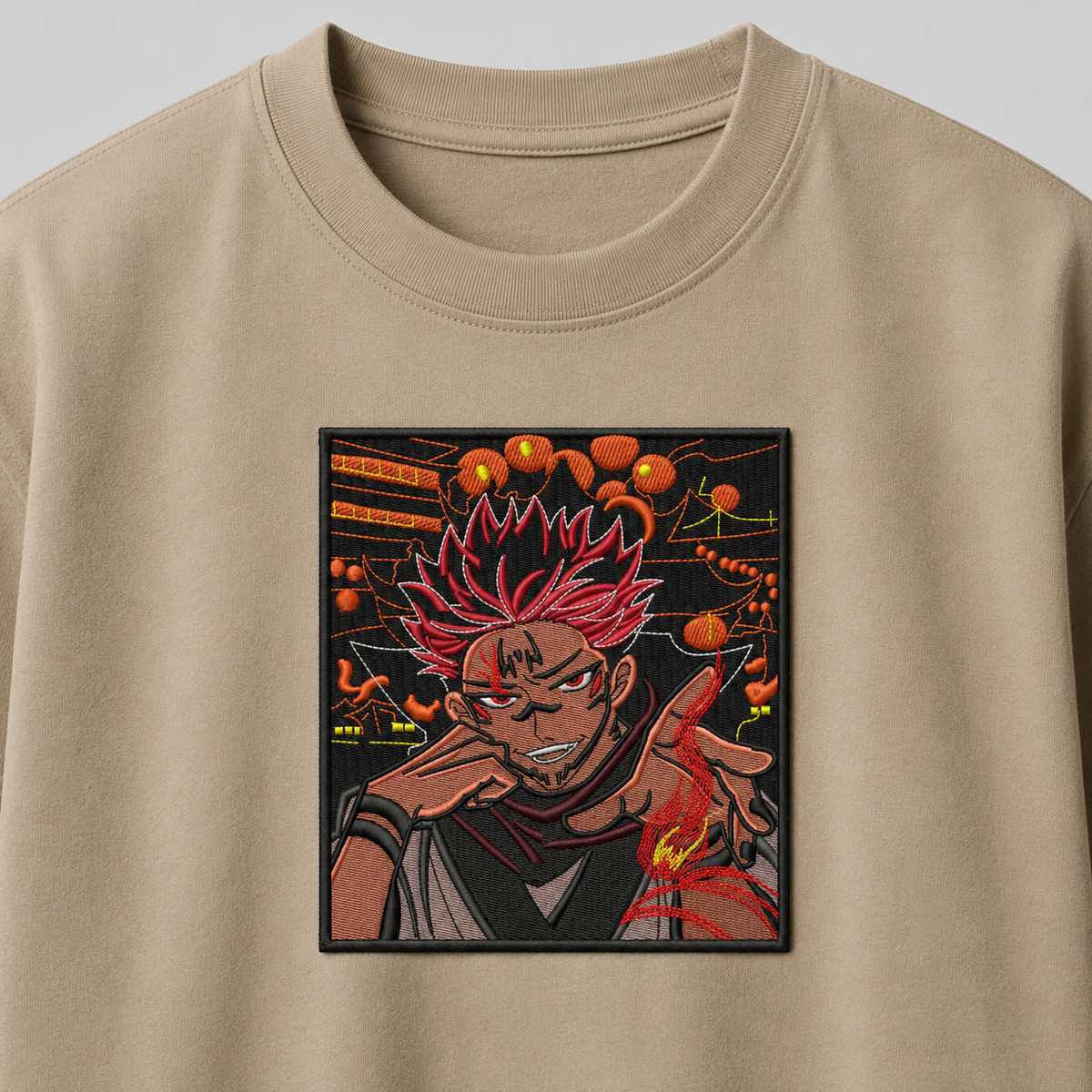 Sukuna  embroidery T-shirt