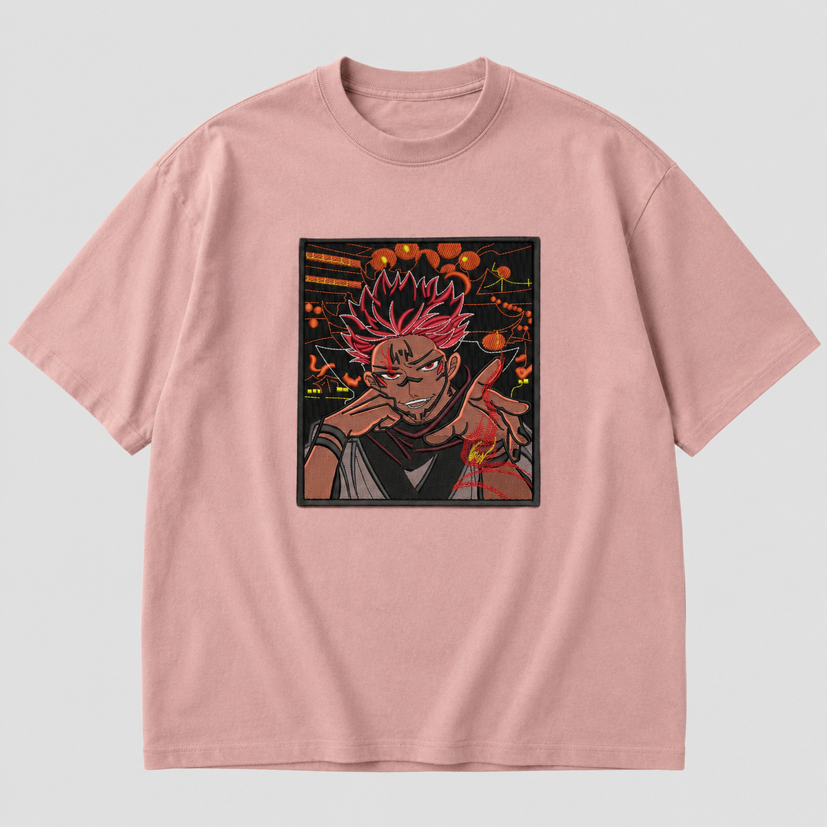 Sukuna  embroidery T-shirt